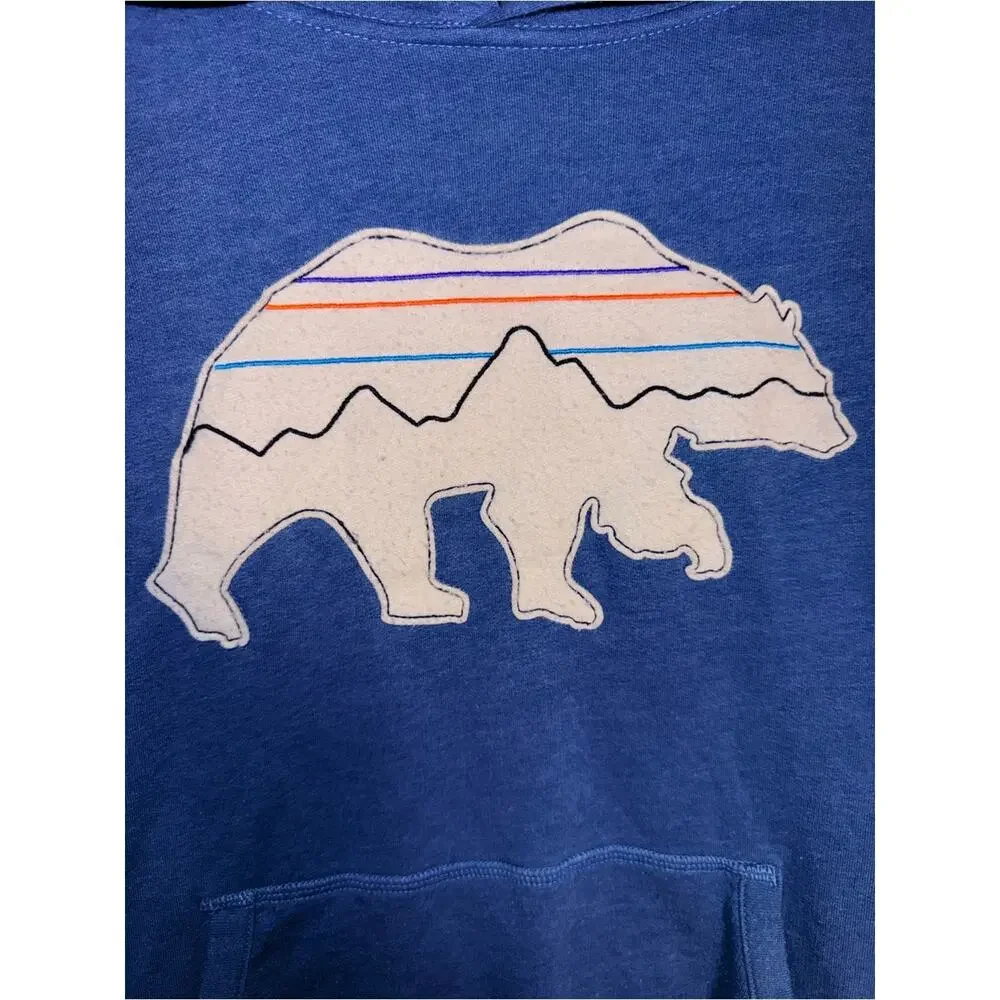 PATAGONIA youth Gorpcore graphic stitched bear hoodie XL